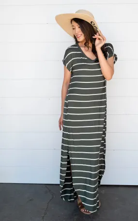 Stripe Maxi Dress - Final Sale*