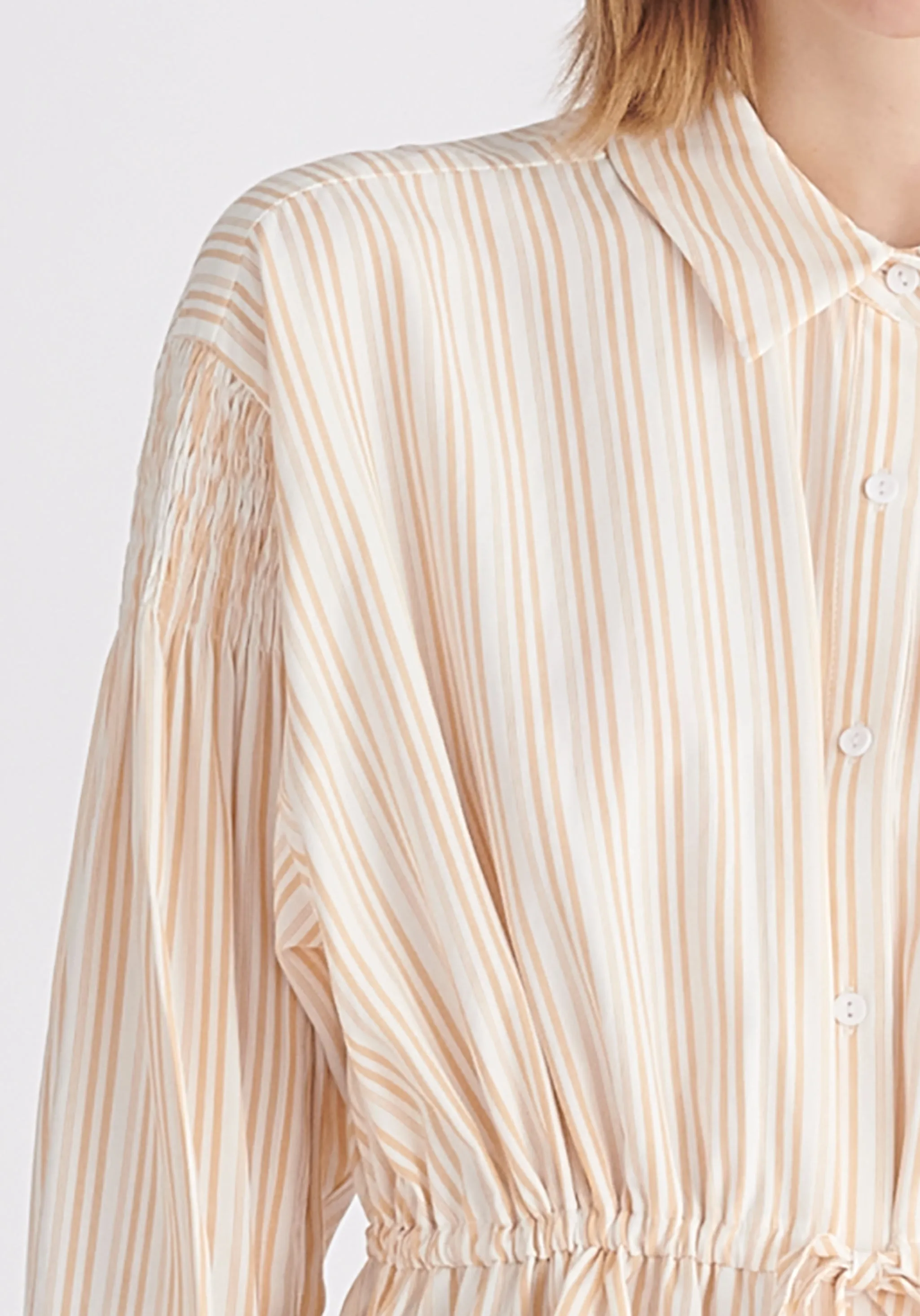 Striped Ruched Shirt