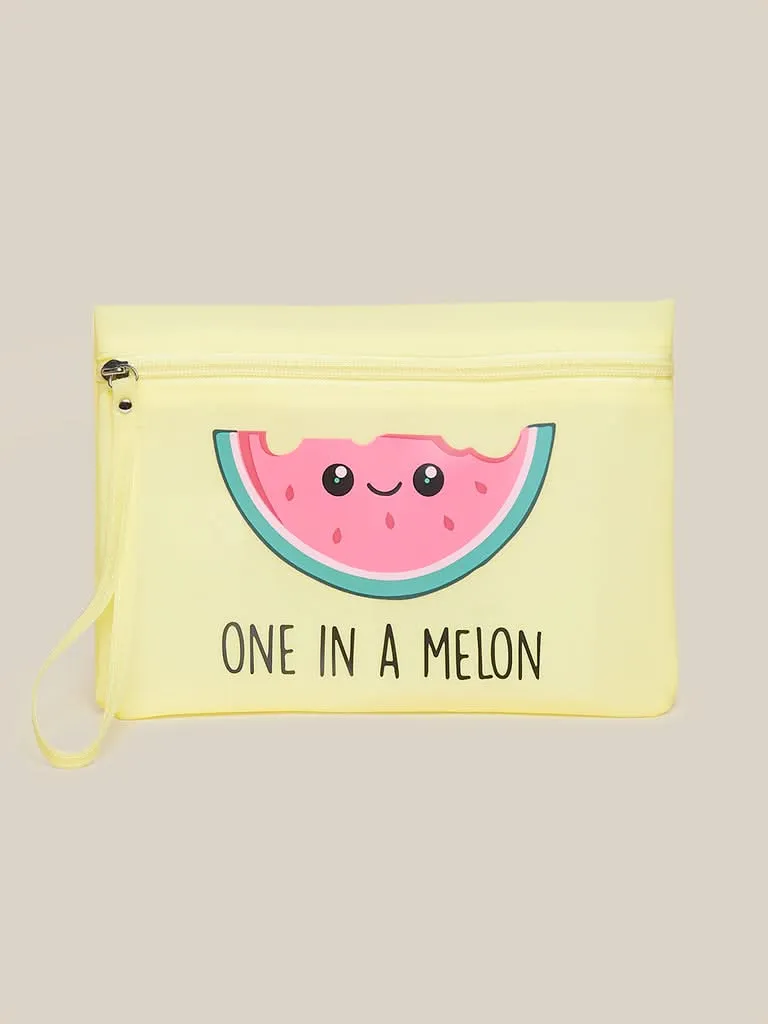 Studiowest Yellow Watermelon Design Pouch