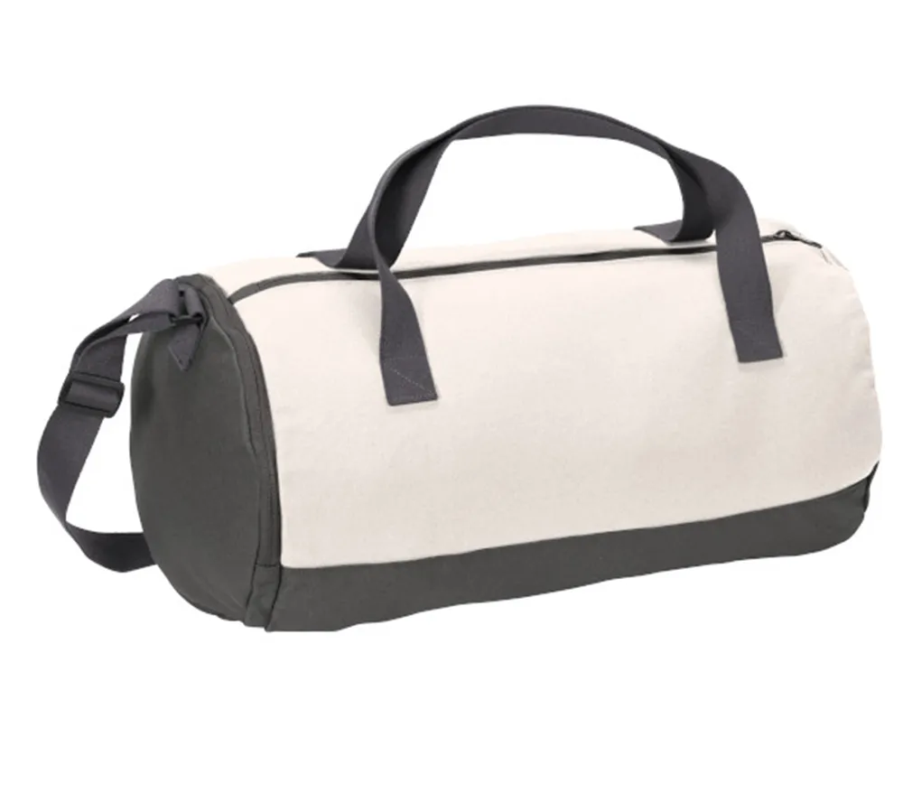 Stylish Cotton Barrel Duffel / Gym Bag