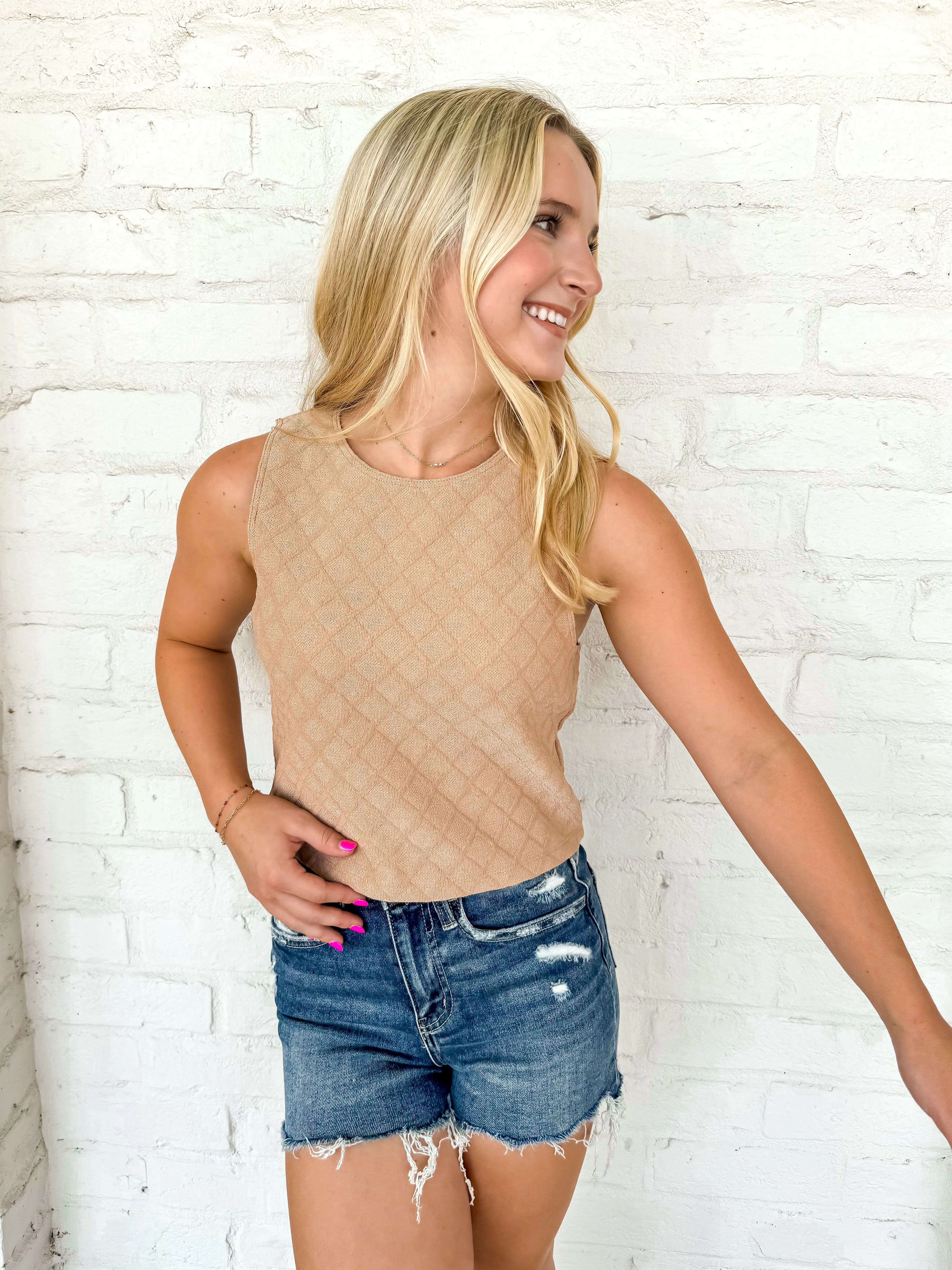 Sugar Crush Top Taupe