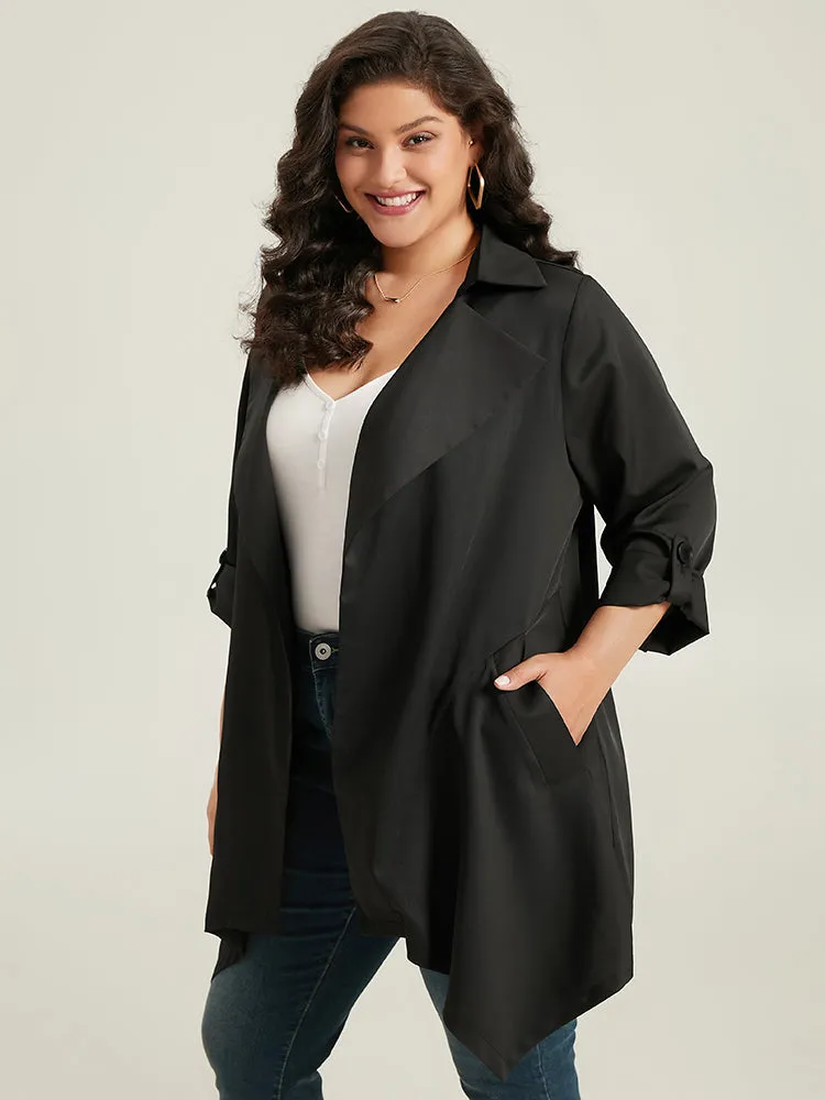 Supersoft Essentials Plain Asymmetrical Hem Coat