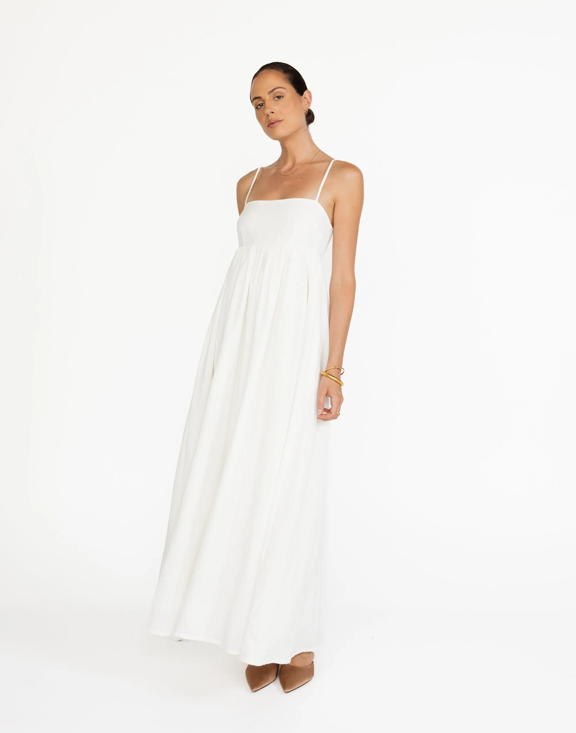 Tarsha Maxi Dress (Off White)