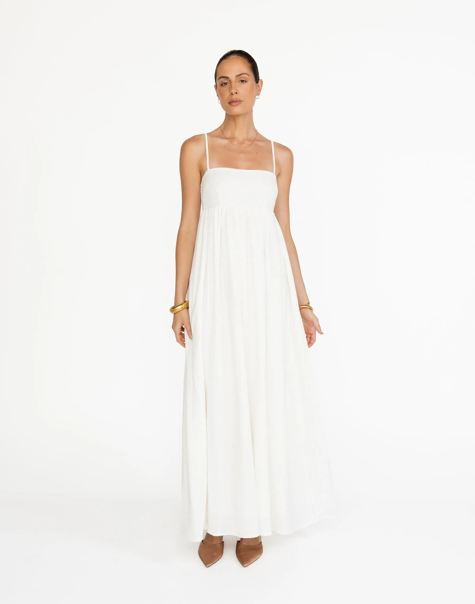 Tarsha Maxi Dress (Off White)