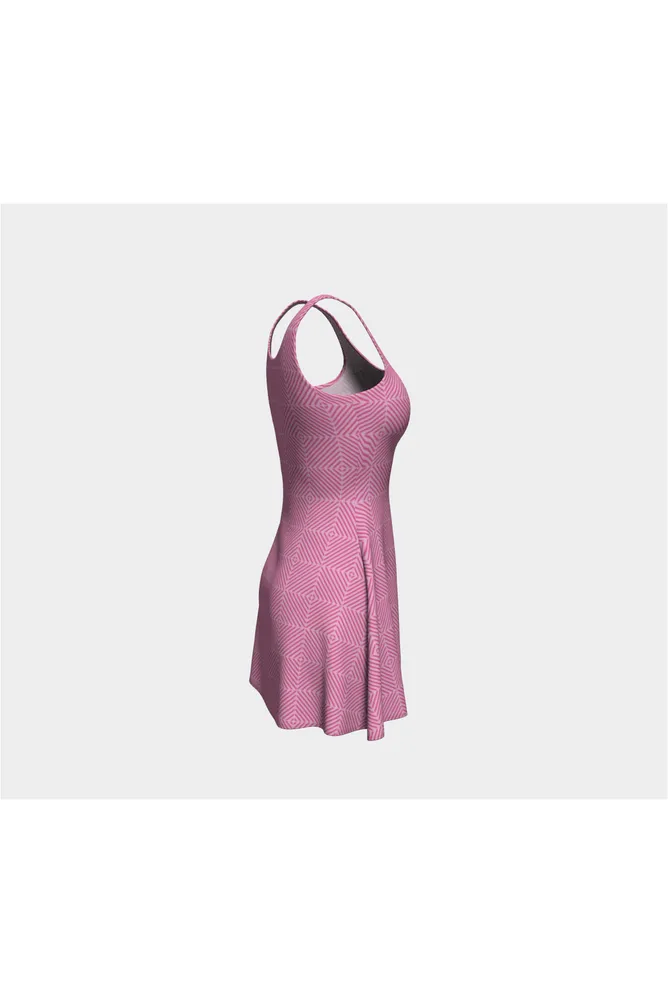 Texture of Pink Flare Dress