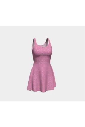 Texture of Pink Flare Dress