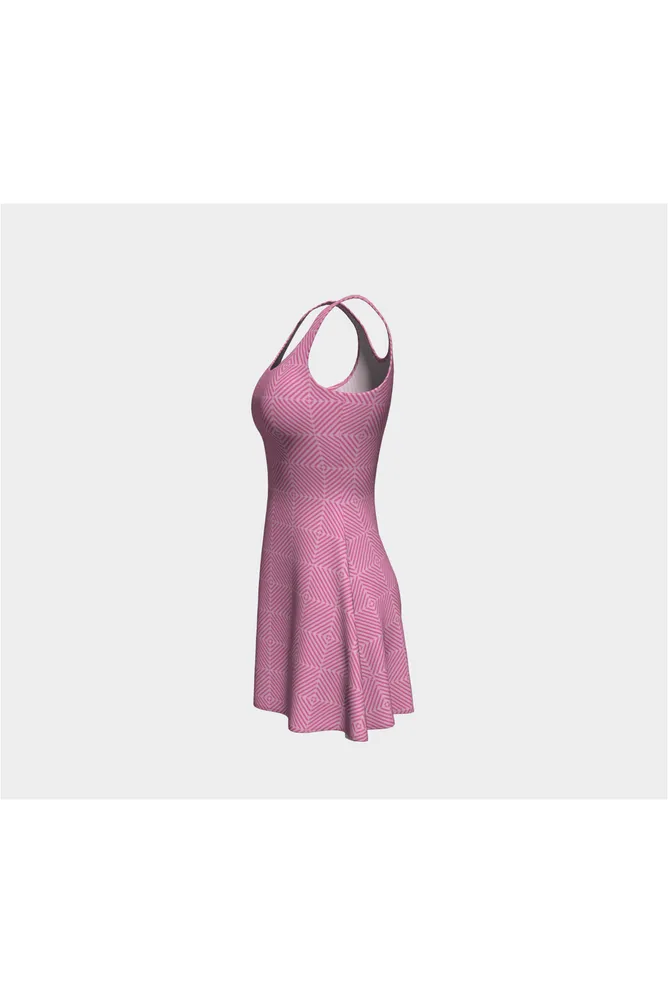 Texture of Pink Flare Dress