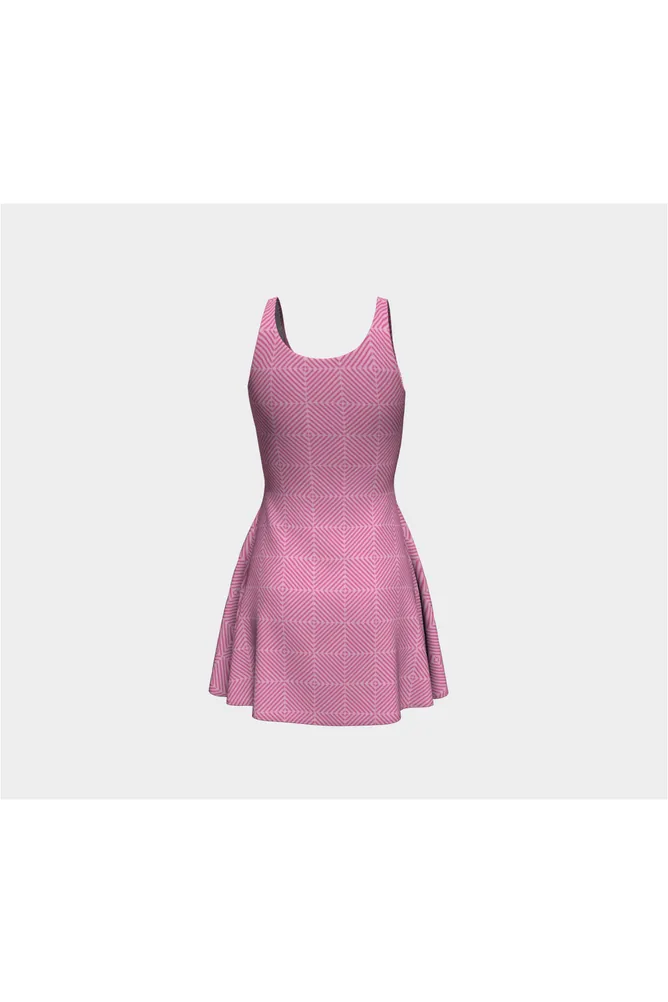 Texture of Pink Flare Dress