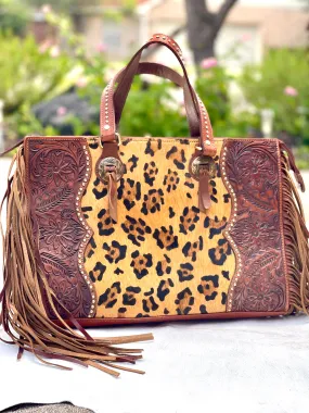 The Bozeman II Tooled Handbag - Concealed Carry