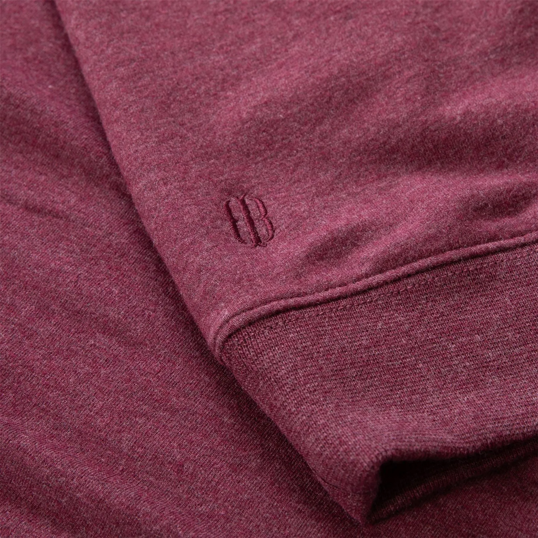 The Lawson Performance Hoodie Heathered Dark Claret - AW24