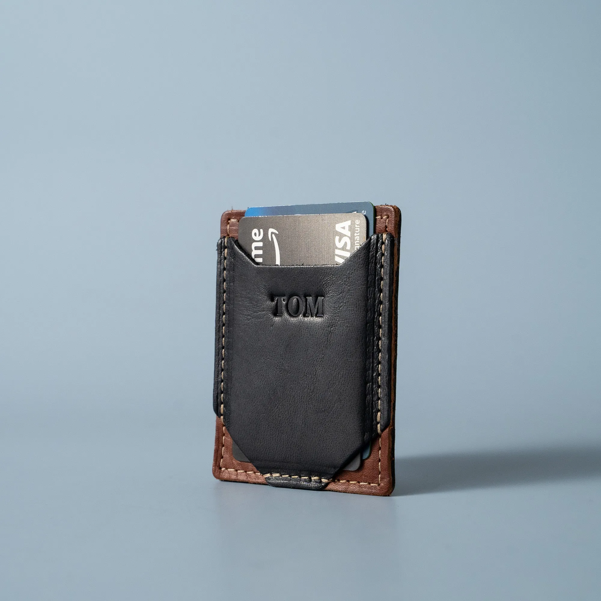 The Trey Money Clip Front Pocket Fine Leather Wallet