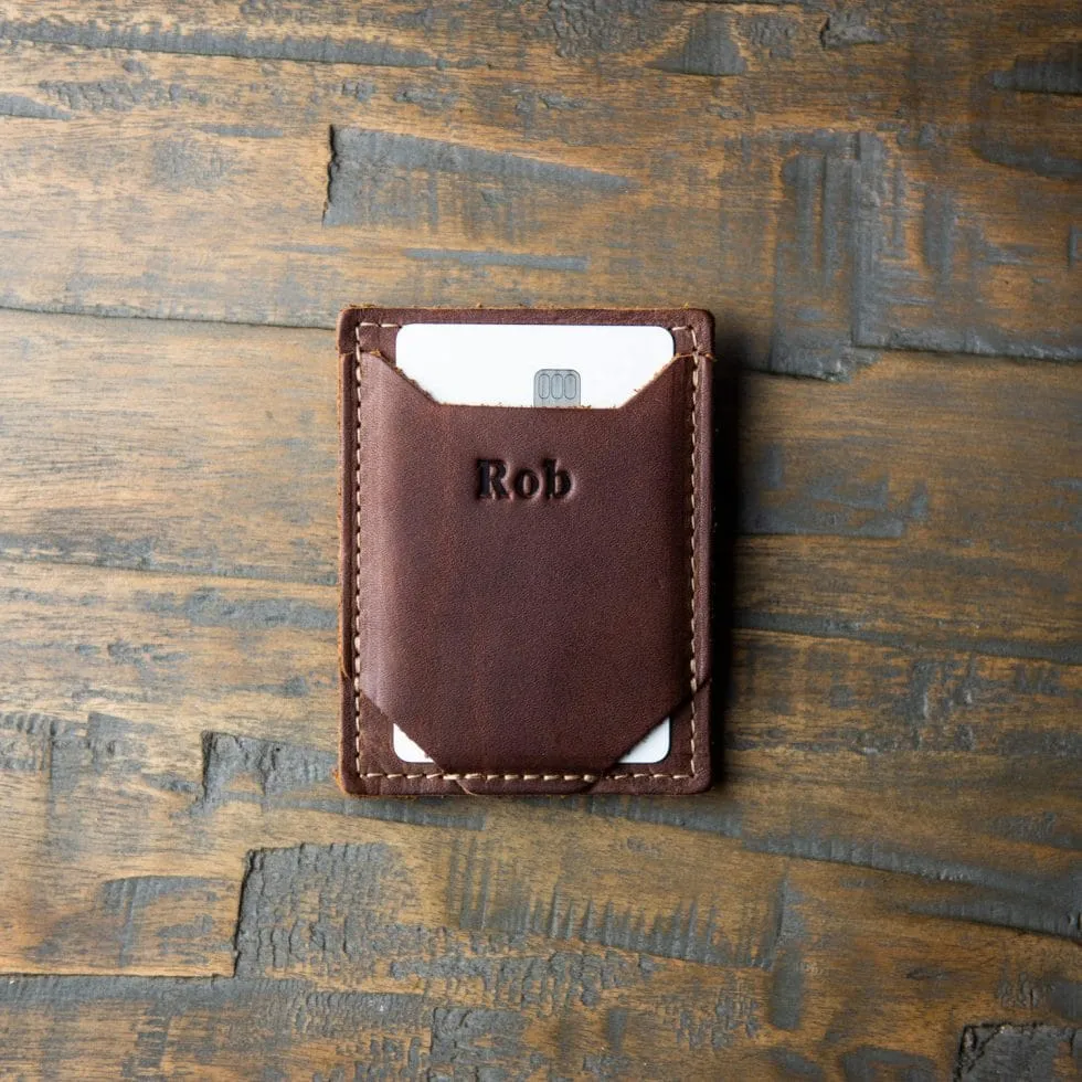 The Trey Money Clip Front Pocket Fine Leather Wallet