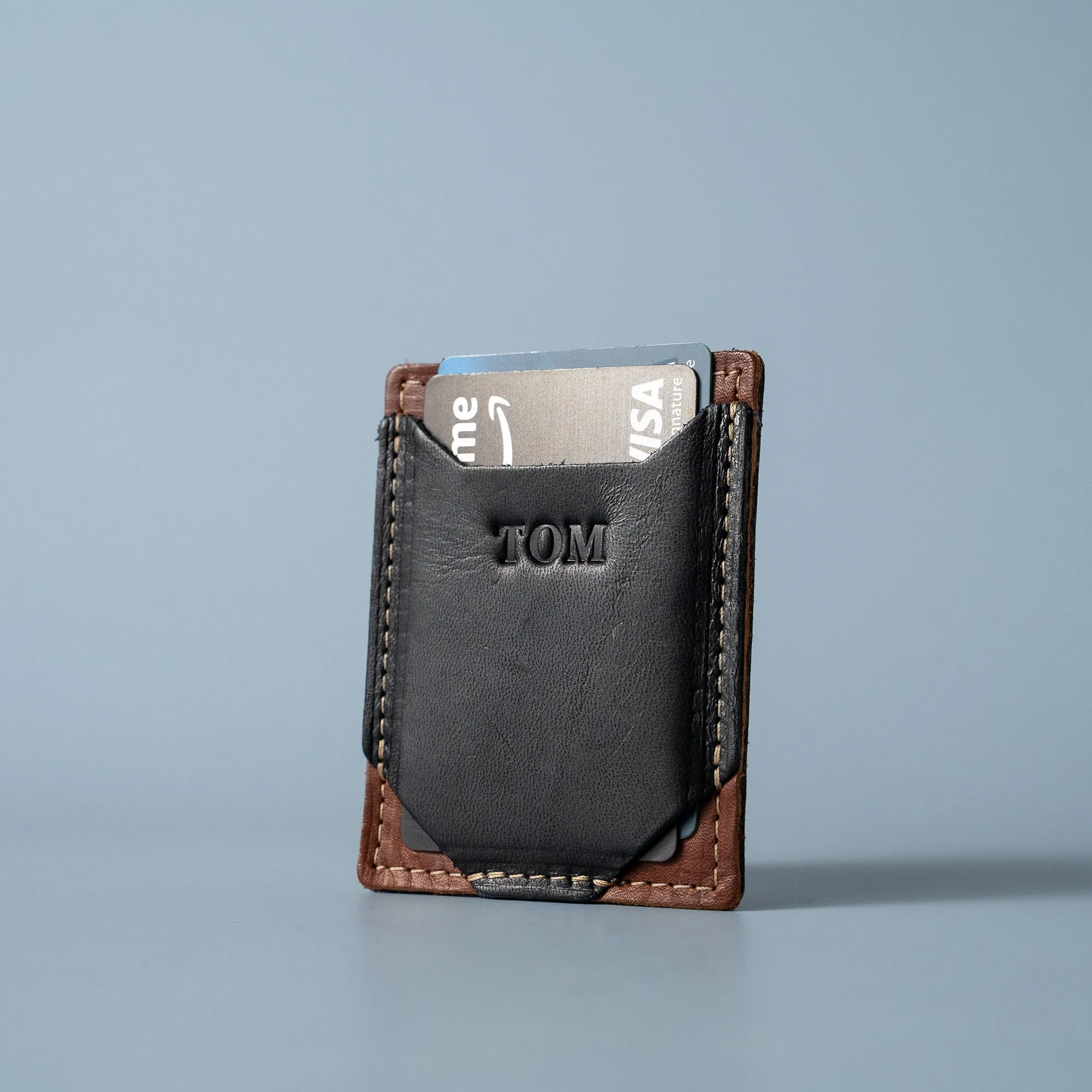 The Trey Money Clip Front Pocket Fine Leather Wallet