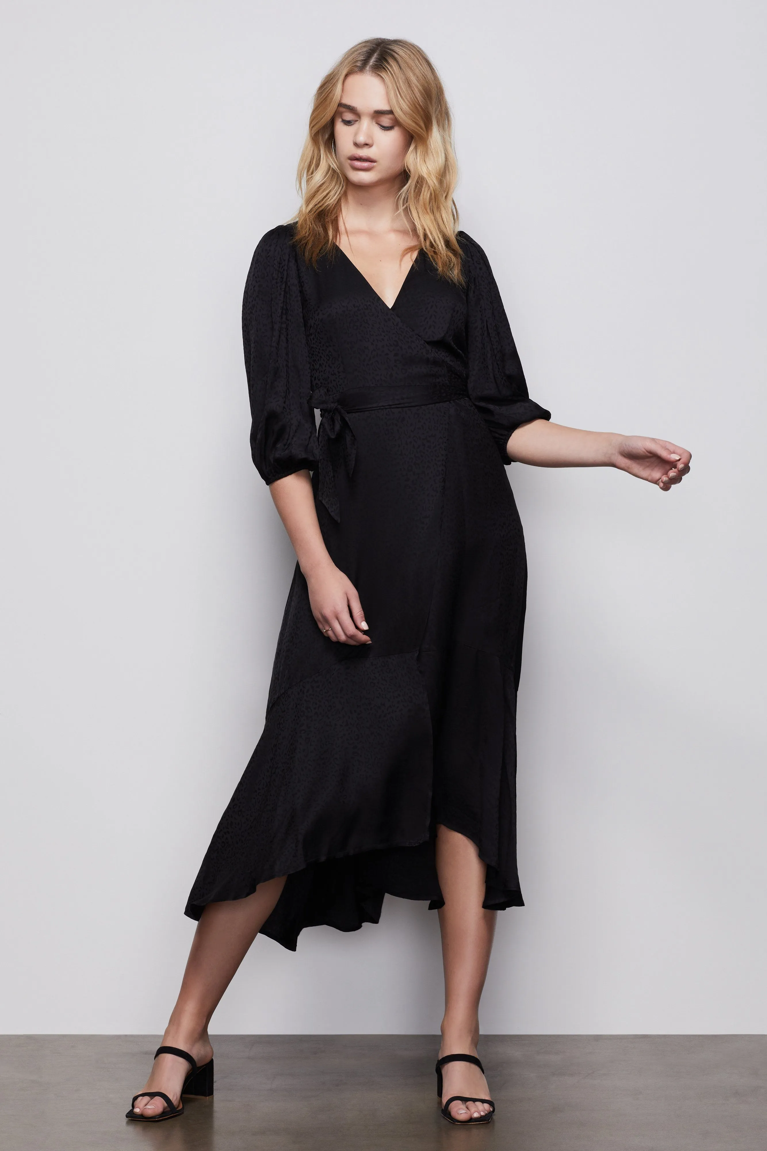 THE WRAP BODY DRESS | BLACK001