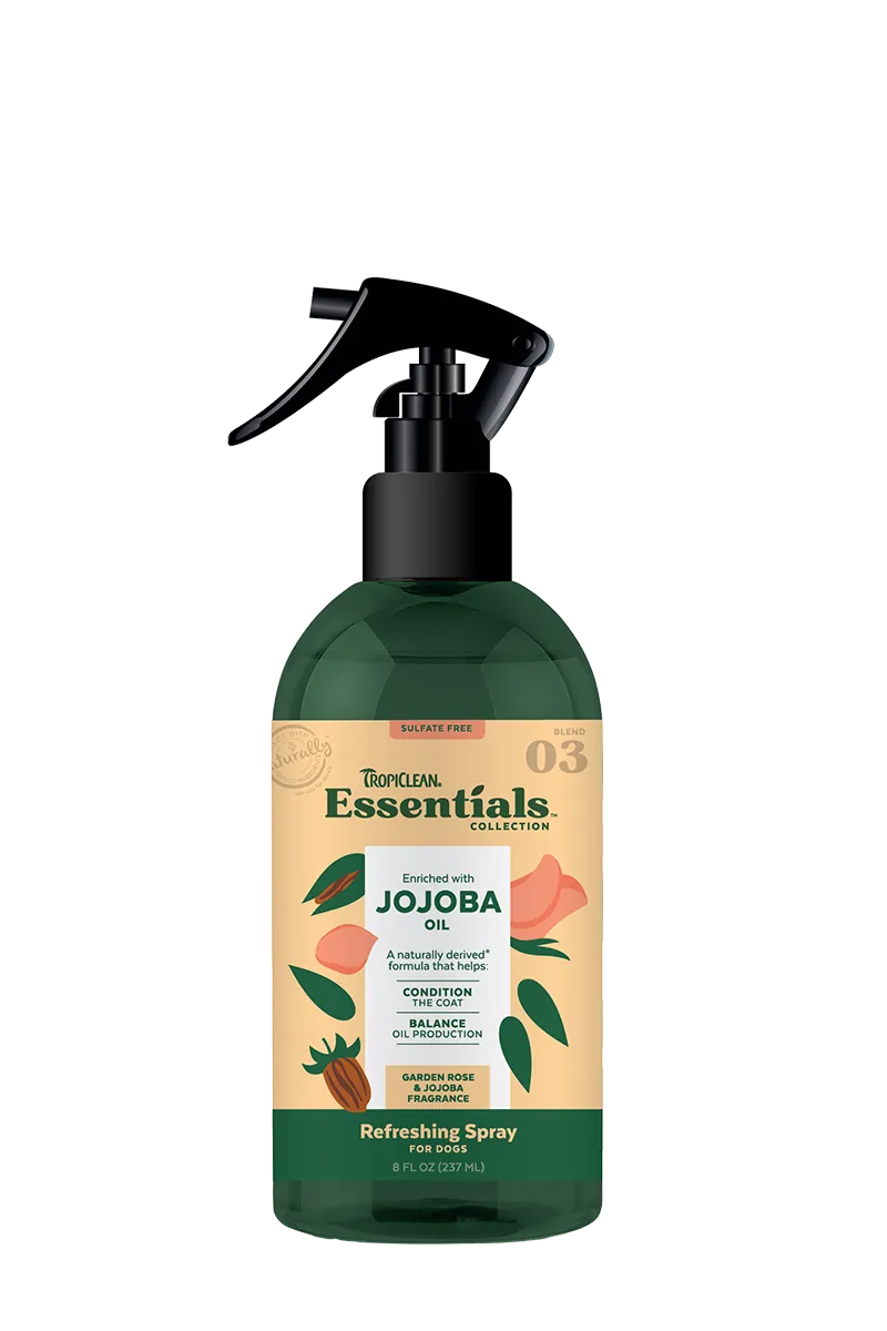 Tropiclean Essentials Jojoba Deodorizing Spray for Dogs