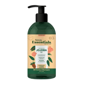 TropiClean Essentials Oil Control Shampoo Jojoba Oil - Garden Rose & Jojoba for Dogs 16oz