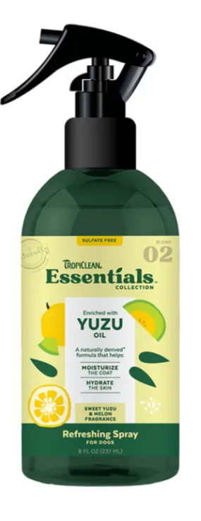 Tropiclean Essentials Yuzu Fruit Deodorizing Spray 8 oz