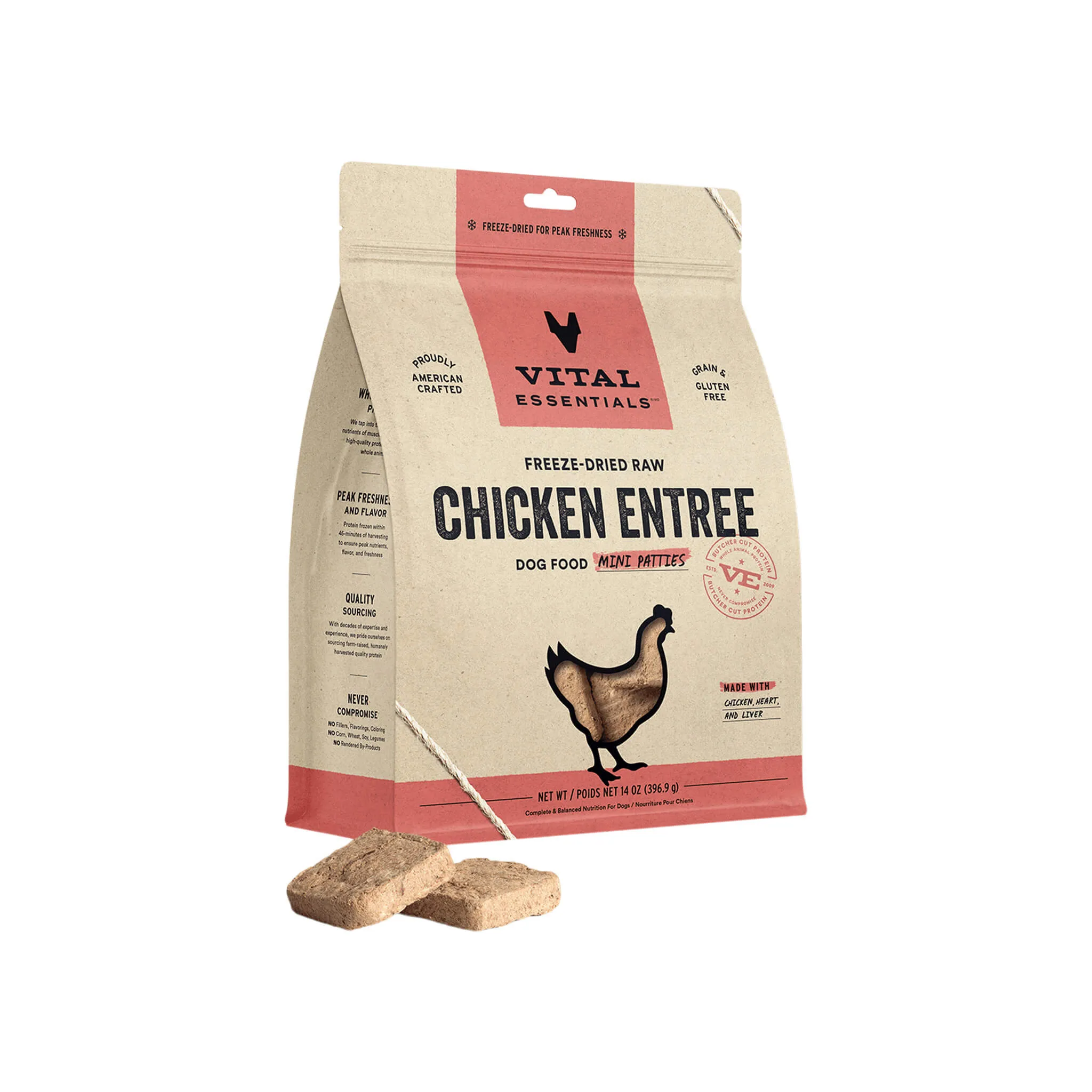 Vital Essentials Freeze Dried Mini Patties for Dogs