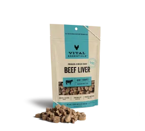 Vital Essentials Freeze Dried Raw Beef Liver Dog Treats