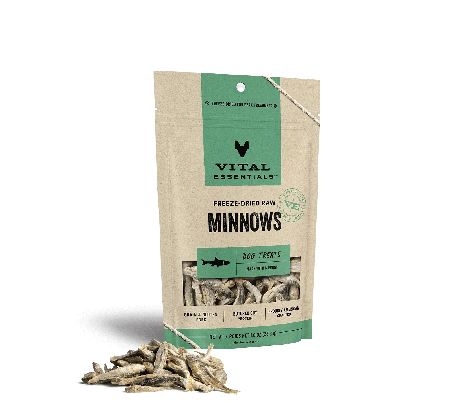 Vital Essentials Freeze Dried Raw Minnows Dog Treats