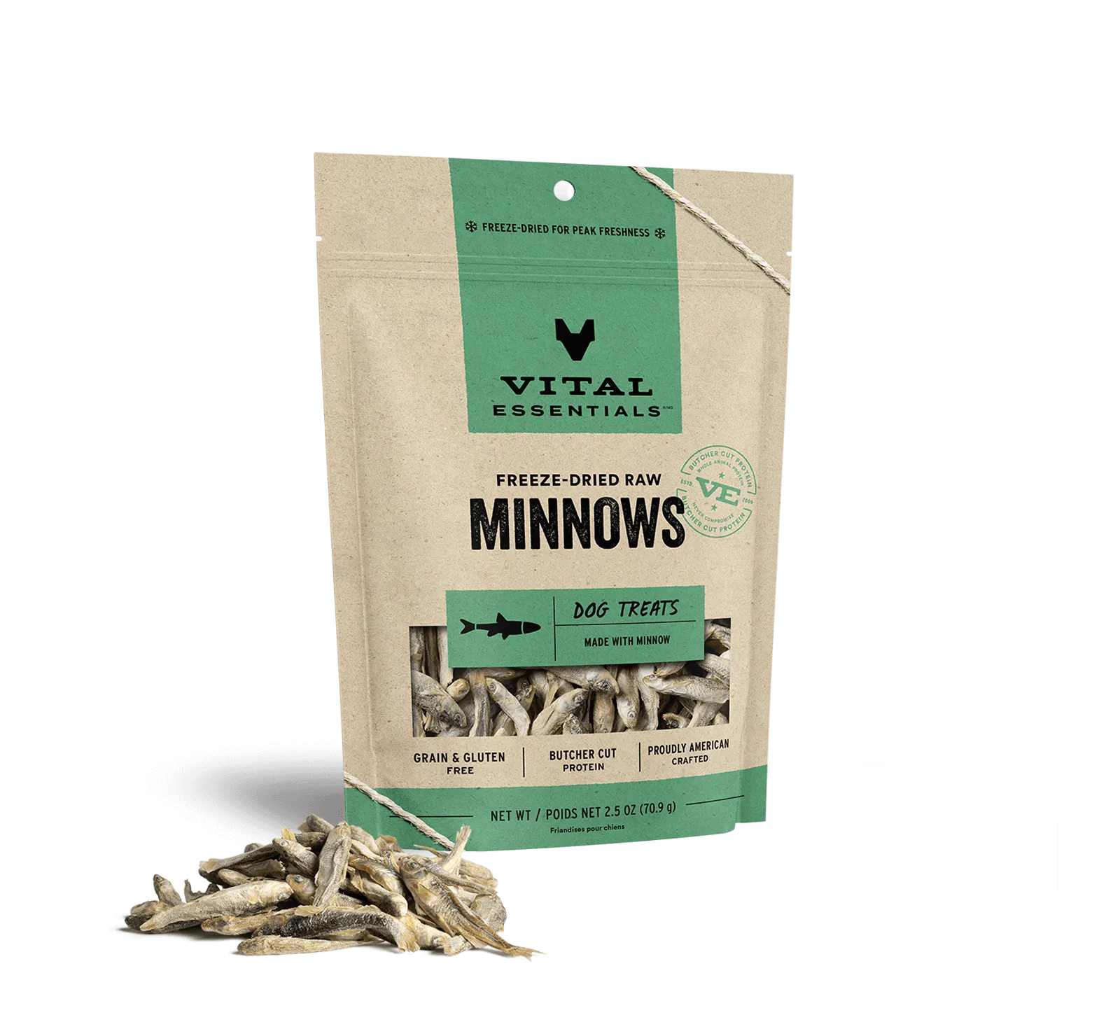 Vital Essentials Freeze Dried Raw Minnows Dog Treats