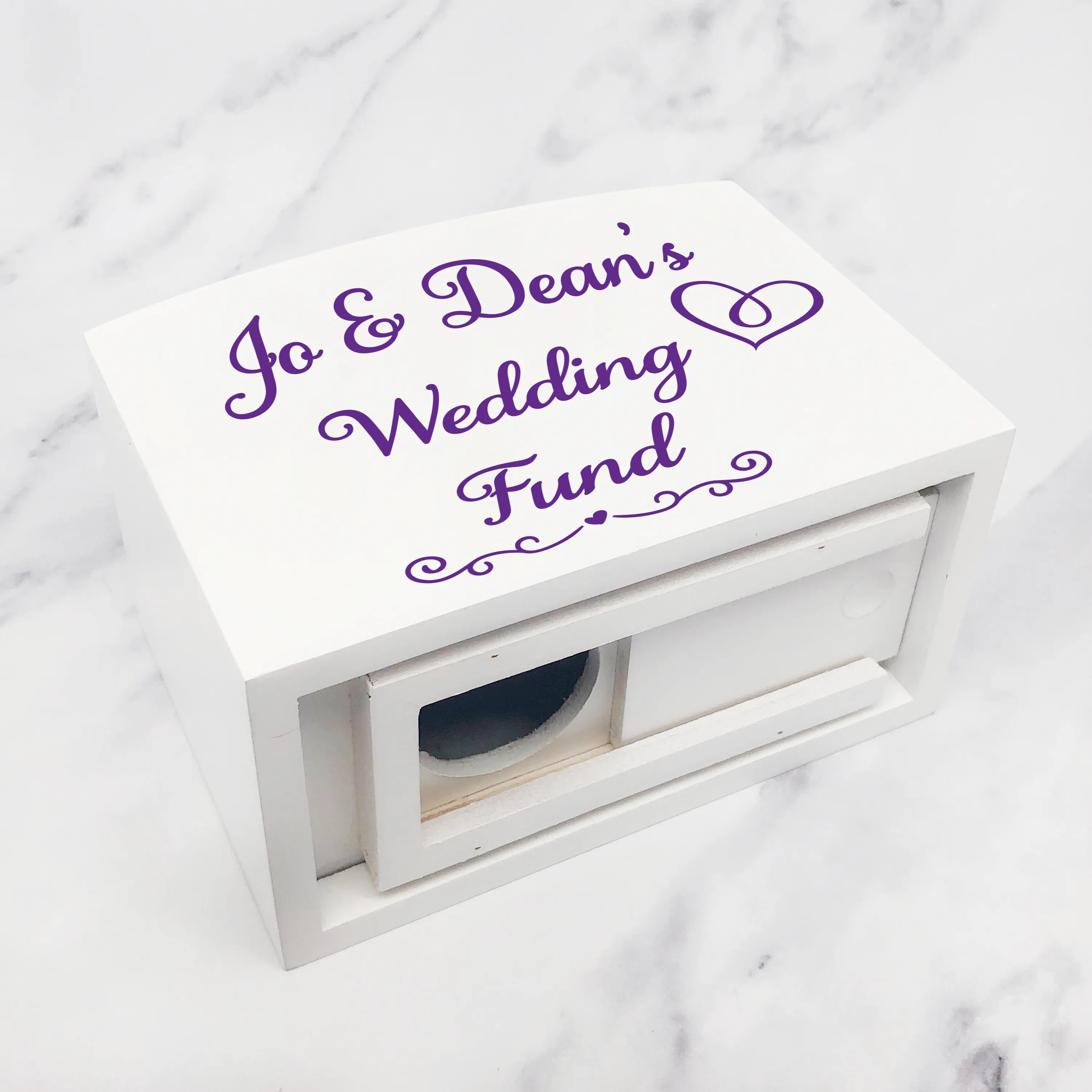 Wedding Fund Personalised Wooden Money Box