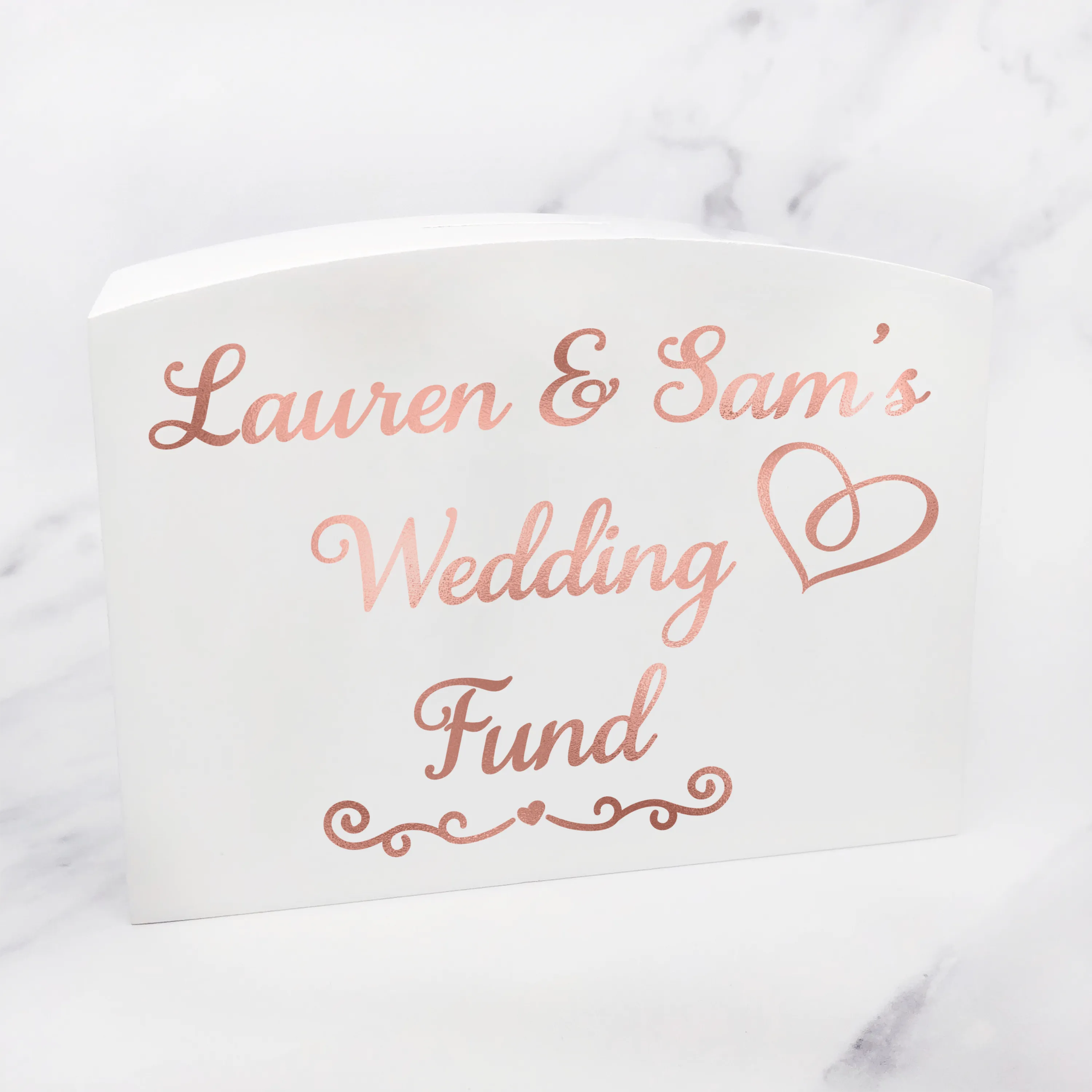 Wedding Fund Personalised Wooden Money Box