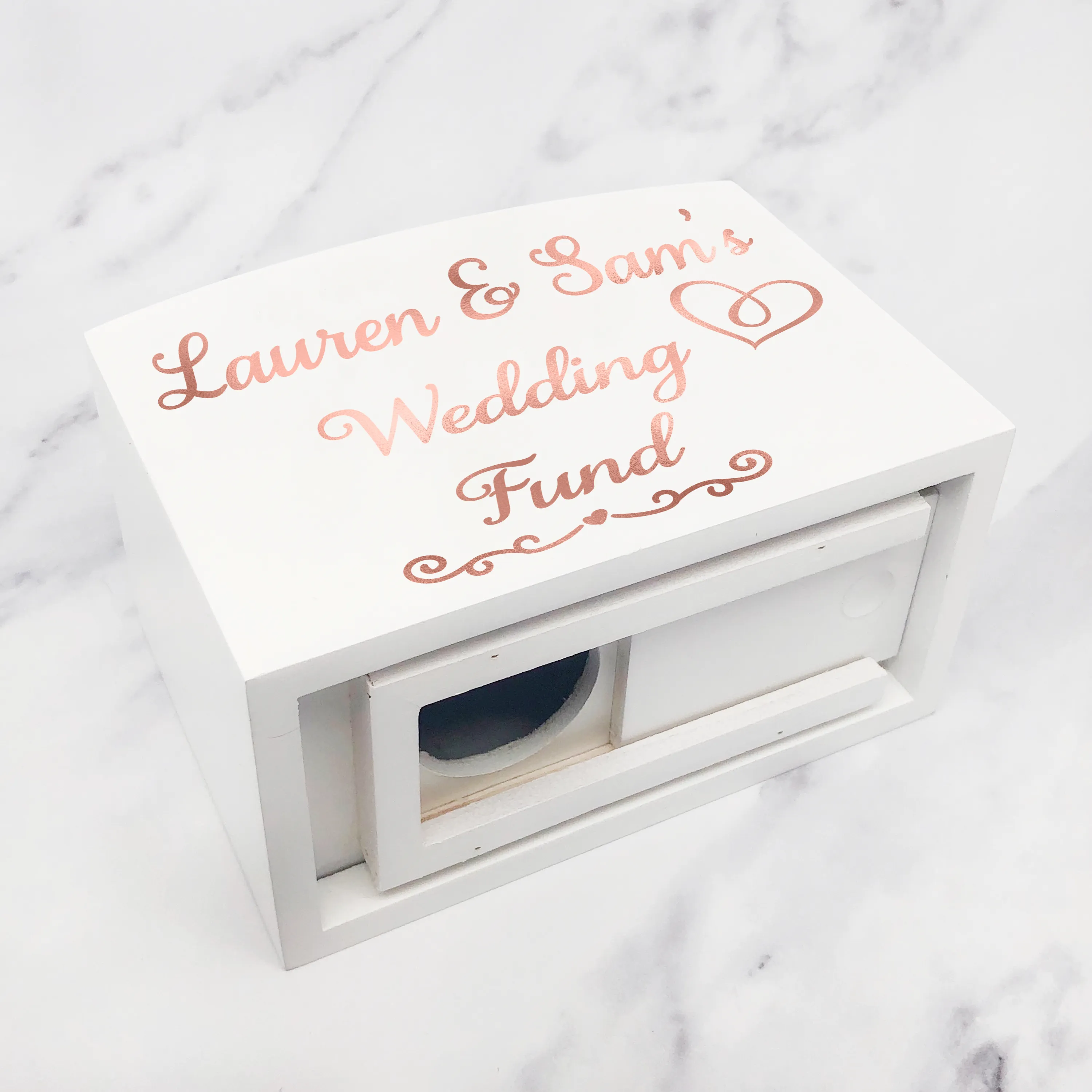 Wedding Fund Personalised Wooden Money Box