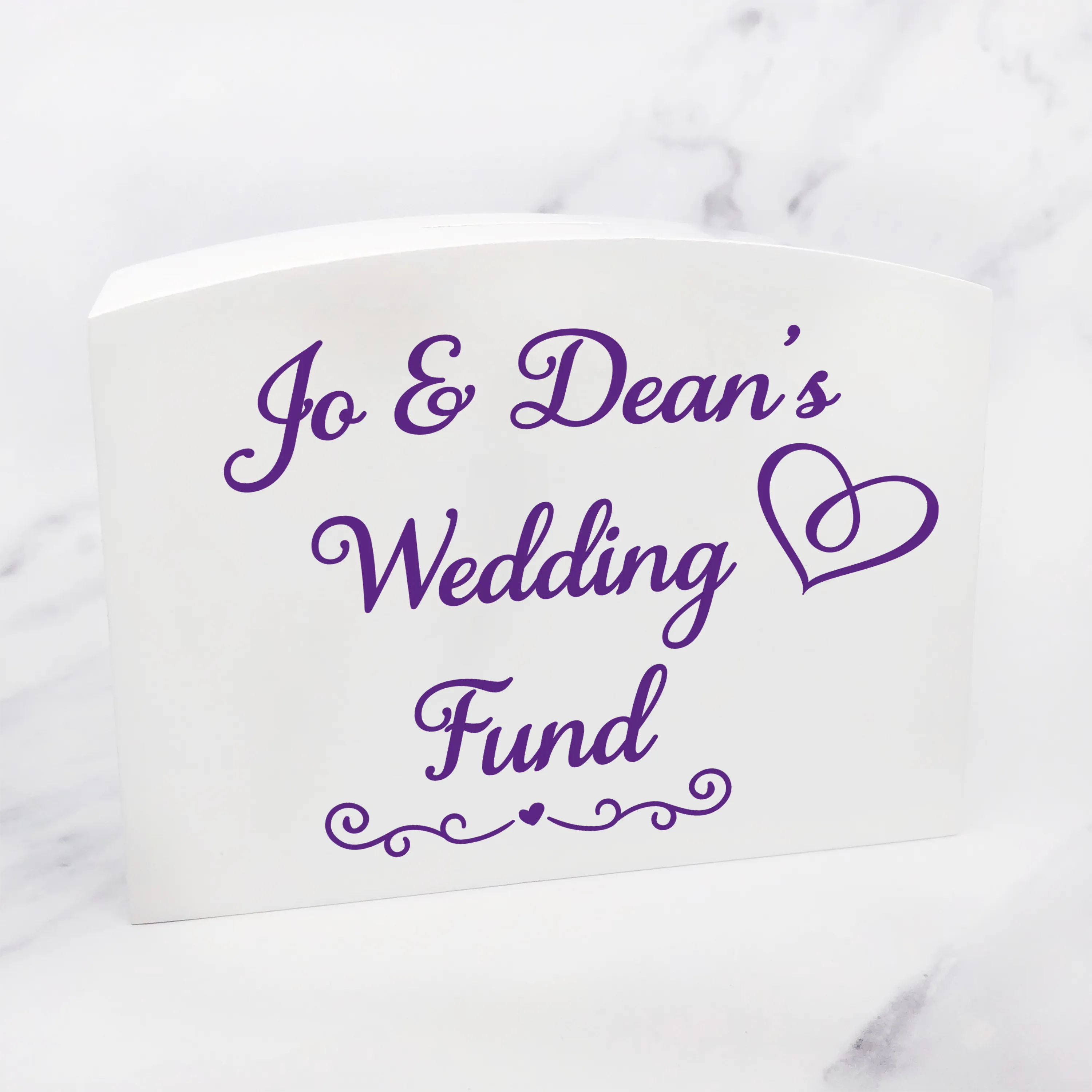 Wedding Fund Personalised Wooden Money Box