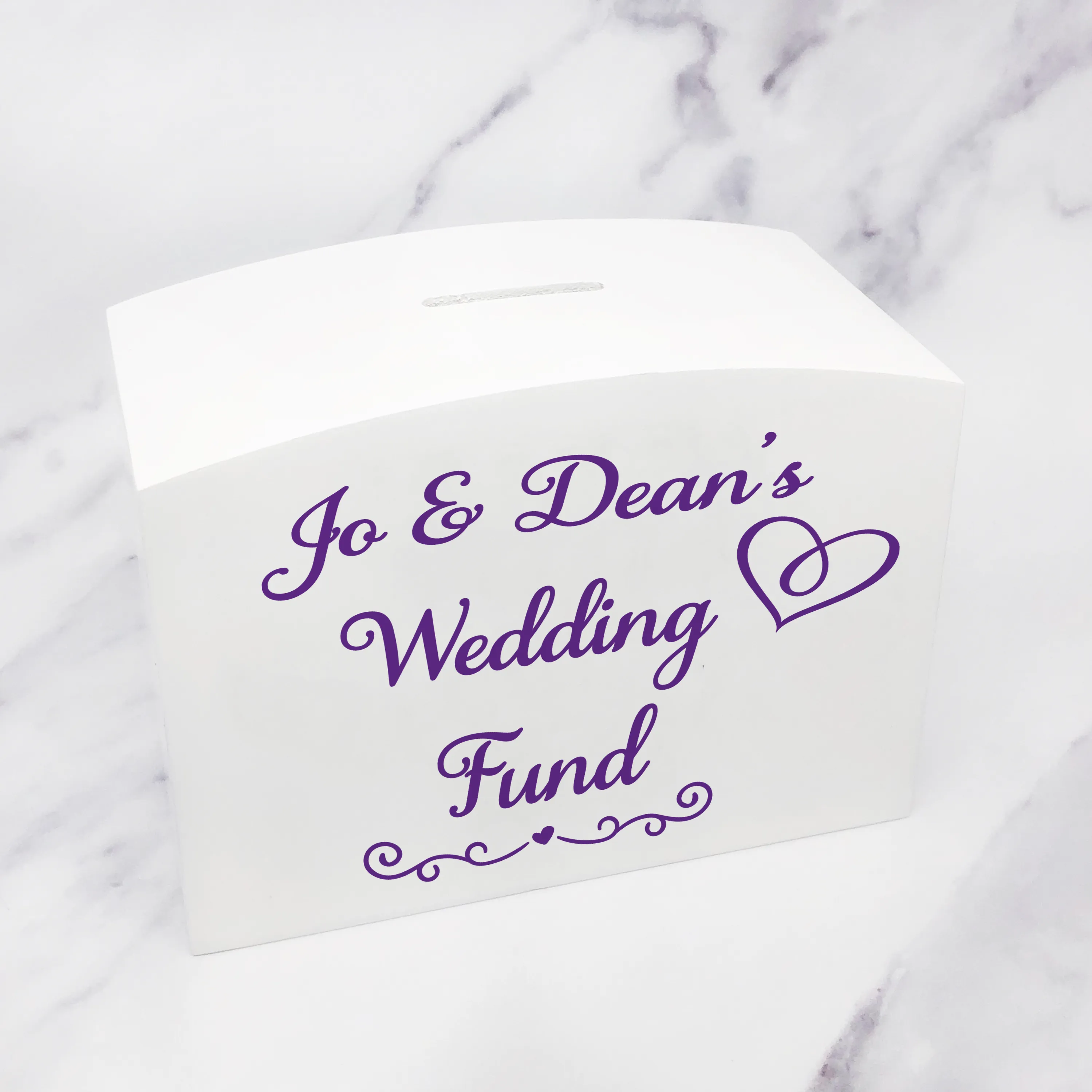 Wedding Fund Personalised Wooden Money Box