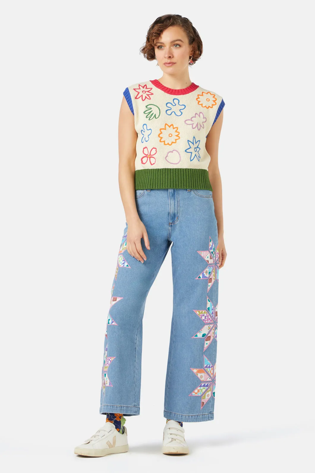 Wildflower Knit Vest