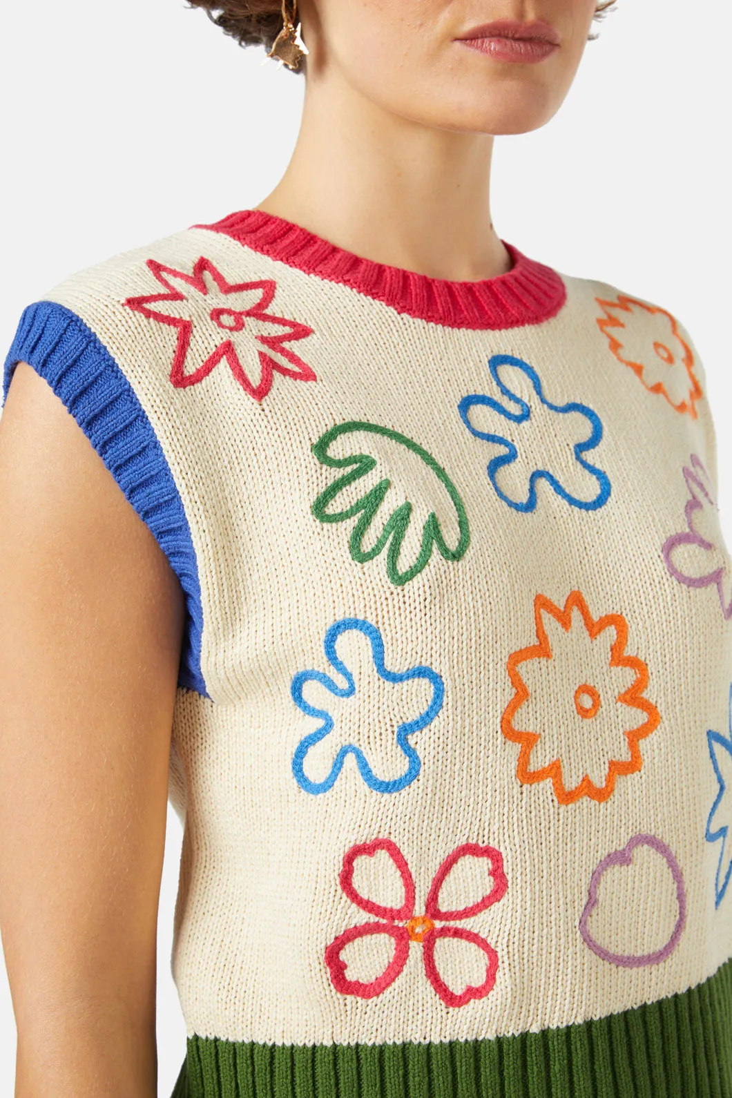 Wildflower Knit Vest