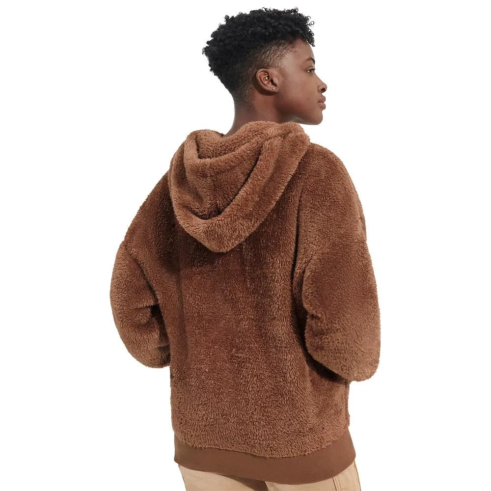 Women's Apparel UGG LOYRA SHERPA HOODIE Sweater 1121380 CEDAR BARK