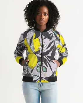 Women's Light Bomber Jacket Lemon Tree