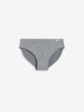 Wunderlove Grey Superstar Bikini Briefs