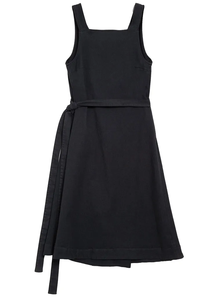 YMC Julie Pinafore Dress in Black