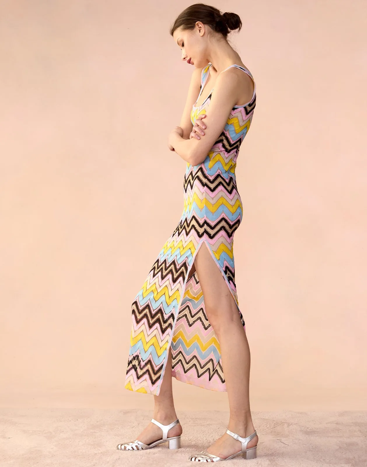 Zigzag Knit Dress